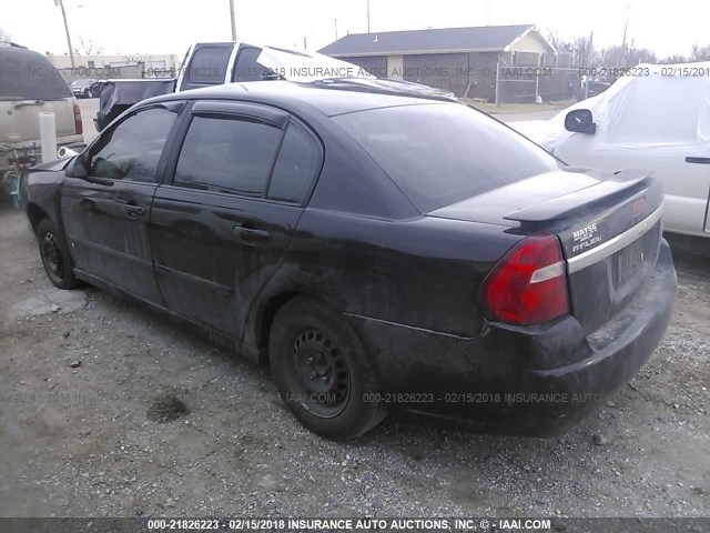 1G1ZS58F77F132700 - 2007 CHEVROLET MALIBU LS 黑色 照片 3