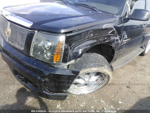 1GYEK63N74R126135 - 2004 CADILLAC ESCALADE LUXURY შავი ფოტო 6
