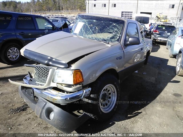 1FTZR45U82PA08812 - 2002 FORD RANGER SUPER CAB GOLD photo 2