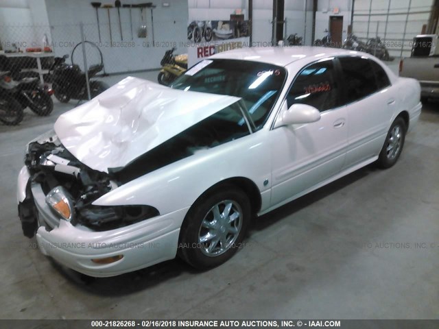 1G4HR54K25U220141 - 2005 BUICK LESABRE LIMITED WHITE photo 2