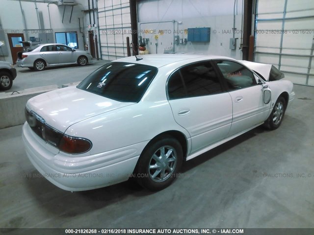 1G4HR54K25U220141 - 2005 BUICK LESABRE LIMITED WHITE photo 4