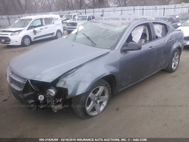 1B3LC56JX8N217752 - 2008 DODGE AVENGER SXT GRAY photo 2