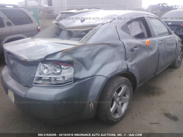 1B3LC56JX8N217752 - 2008 DODGE AVENGER SXT GRAY photo 4