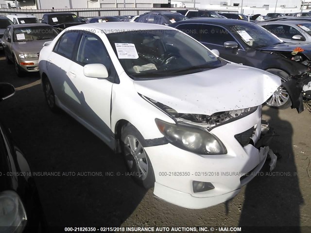 1NXBU4EE0AZ339288 - 2010 TOYOTA COROLLA S/LE/XLE WHITE photo 1