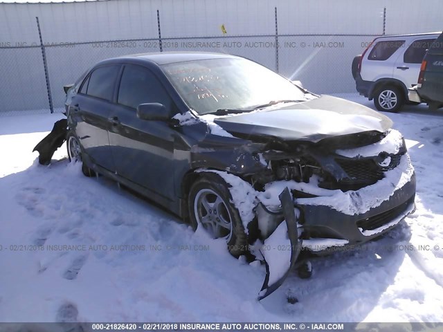 1NXBU40EX9Z016336 - 2009 TOYOTA COROLLA S/LE/XLE GRAY photo 1