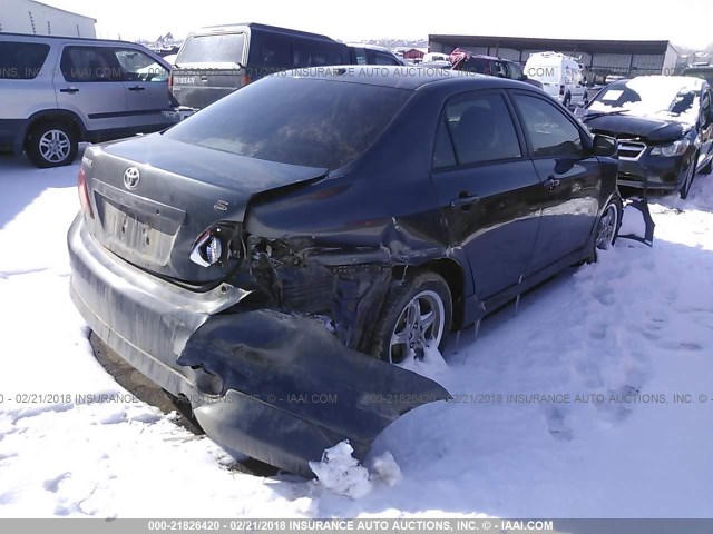 1NXBU40EX9Z016336 - 2009 TOYOTA COROLLA S/LE/XLE GRAY photo 4