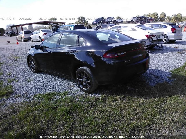 1C3CDFAA3GD706639 - 2016 DODGE DART SE BLACK photo 3