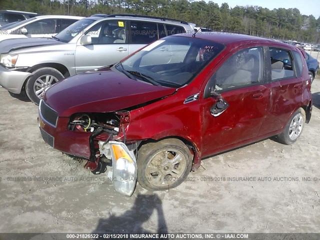 KL1TD6DE1BB252266 - 2011 CHEVROLET AVEO LS/LT 勃艮第红 照片 6