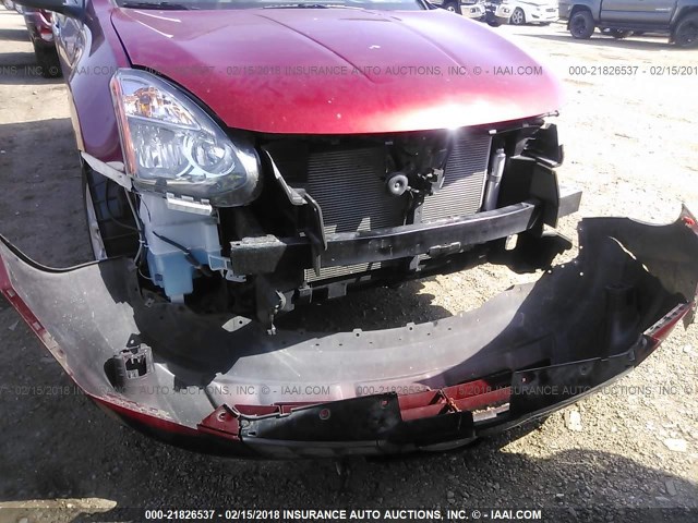 JN8AS5MT2FW667310 - 2015 NISSAN ROGUE SELECT S RED photo 6