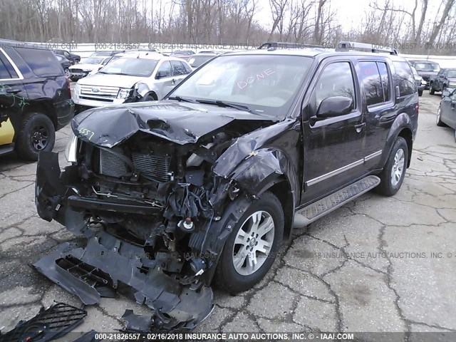 5N1AR1NB7BC613076 - 2011 NISSAN PATHFINDER S/LE/SE BLACK photo 2