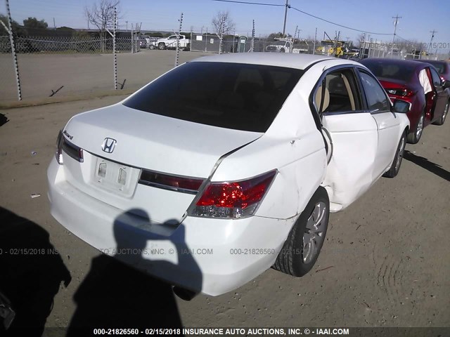 1HGCP2F36BA120941 - 2011 HONDA ACCORD LX WHITE photo 4