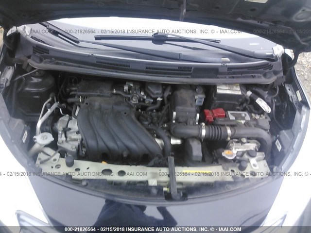 3N1CE2CP8EL374002 - 2014 NISSAN VERSA NOTE S/S PLUS/SV/SL BLACK photo 10