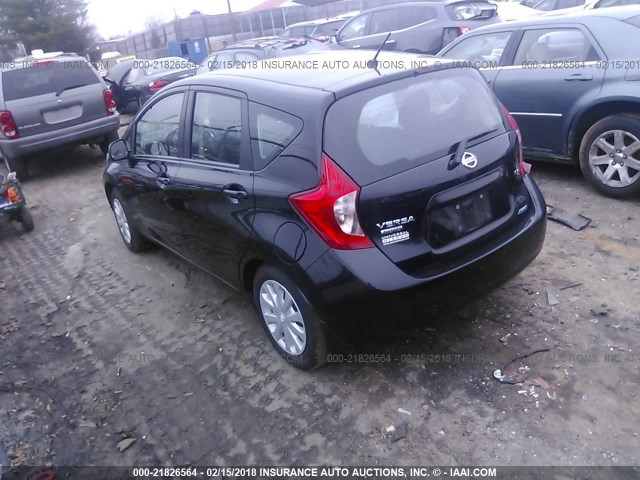 3N1CE2CP8EL374002 - 2014 NISSAN VERSA NOTE S/S PLUS/SV/SL BLACK photo 3