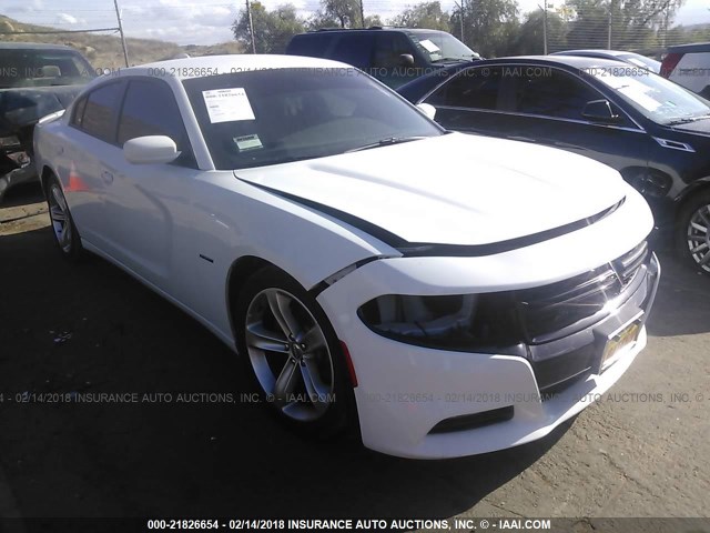 2C3CDXCT7GH258154 - 2016 DODGE CHARGER R/T WHITE photo 1
