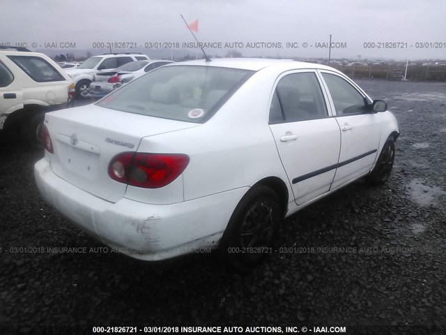 1NXBR32E18Z982002 - 2008 TOYOTA COROLLA CE/LE/S WHITE photo 4