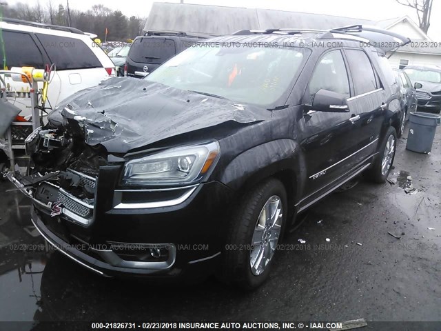 1GKKVTKD4EJ159122 - 2014 GMC ACADIA DENALI BLACK photo 2