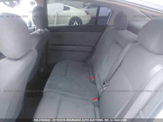 3N1AB61E18L755381 - 2008 NISSAN SENTRA 2.0/2.0S/2.0SL WHITE photo 8