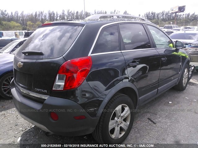 3GNAL2EK1ES521639 - 2014 CHEVROLET CAPTIVA LS 黑色 照片 4