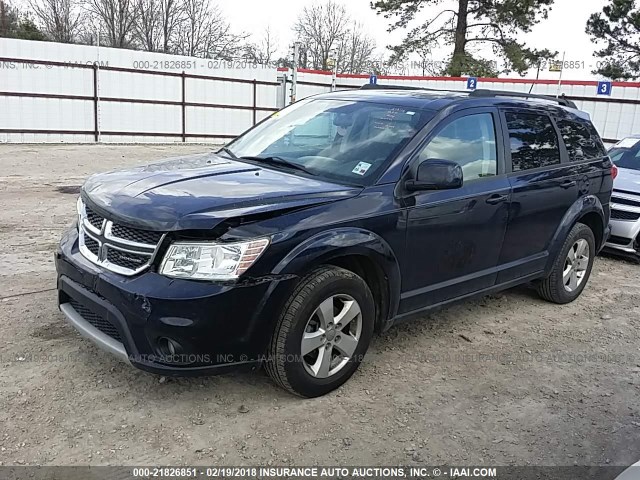 3D4PG1FG3BT539144 - 2011 DODGE JOURNEY MAINSTREET BLACK photo 2