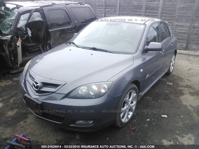 JM1BK344671667547 - 2007 MAZDA 3 HATCHBACK GRAY photo 2