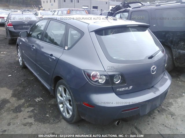 JM1BK344671667547 - 2007 MAZDA 3 HATCHBACK GRAY photo 3