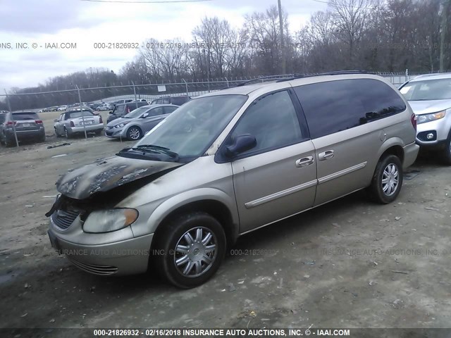 2C8GP54L44R596722 - 2004 CHRYSLER TOWN & COUNTRY TOURING BEIGE photo 2