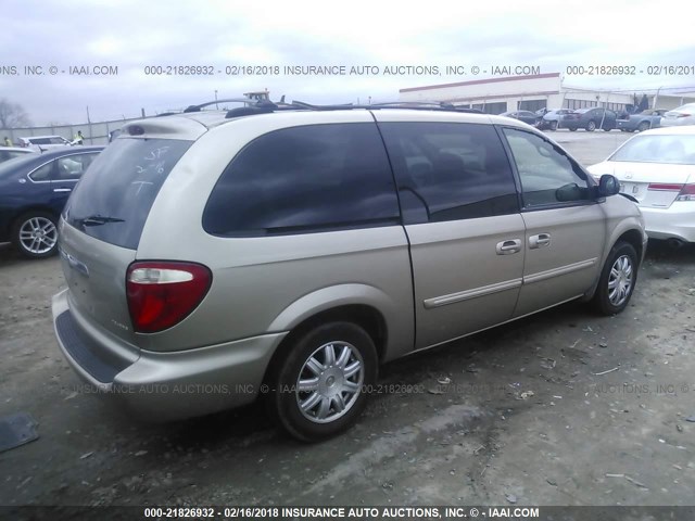 2C8GP54L44R596722 - 2004 CHRYSLER TOWN & COUNTRY TOURING BEIGE photo 4