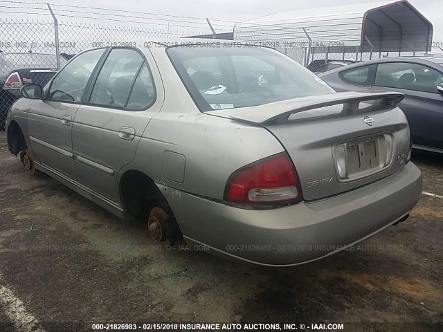 3N1BB51D81L114059 - 2001 NISSAN SENTRA SE GOLD photo 3