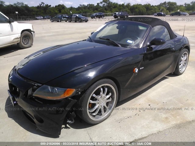 4USBT33463LR64681 - 2003 BMW Z4 2.5 BLACK photo 2