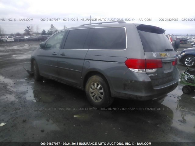 5FNRL38678B404208 - 2008 HONDA ODYSSEY EXL ნაცრისფერი ფოტო 3