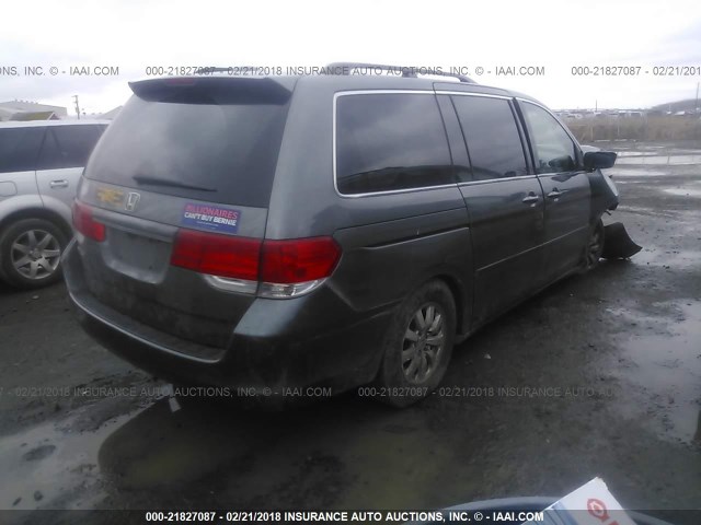 5FNRL38678B404208 - 2008 HONDA ODYSSEY EXL GRAY photo 4