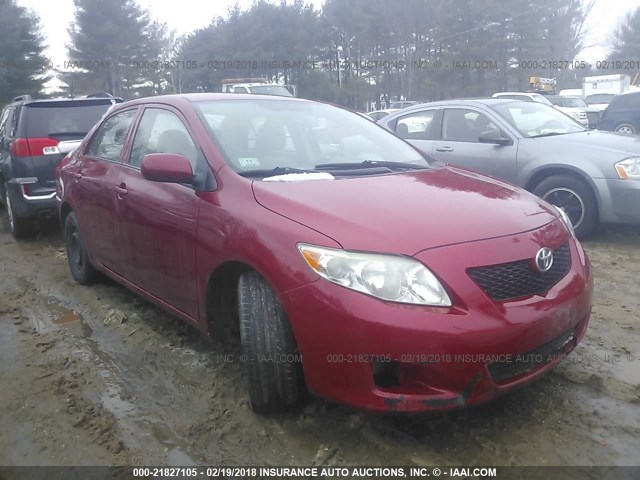 JTDBL40E599070881 - 2009 TOYOTA COROLLA LE/XLE RED photo 1