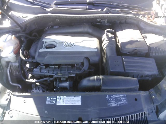 WVWEV7AJ1BW060005 - 2011 VOLKSWAGEN GTI BLACK photo 10