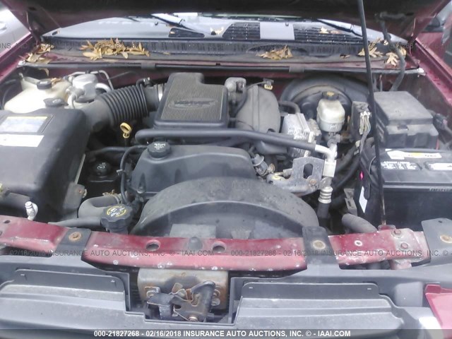 1GKET16SX36124567 - 2003 GMC ENVOY XL MAROON photo 10