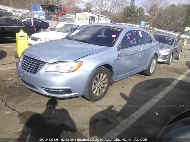 1C3CCBBB9DN522489 - 2013 CHRYSLER 200 TOURING BLUE photo 2