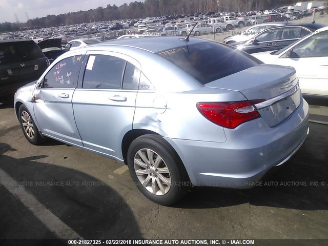 1C3CCBBB9DN522489 - 2013 CHRYSLER 200 TOURING BLUE photo 3