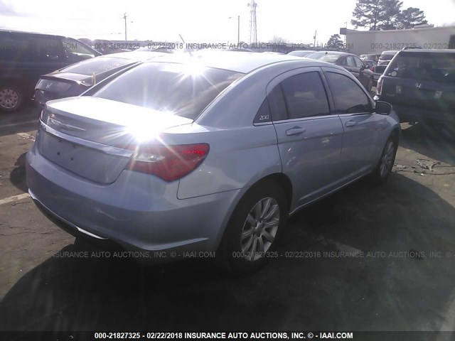 1C3CCBBB9DN522489 - 2013 CHRYSLER 200 TOURING BLUE photo 4