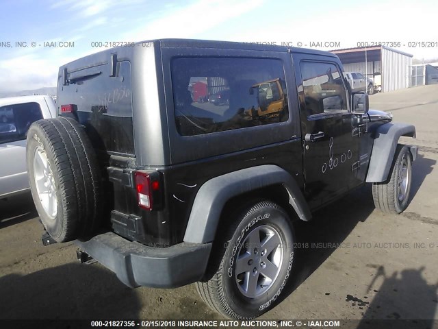 1C4GJWAG4DL687112 - 2013 JEEP WRANGLER SPORT 黑色 照片 4