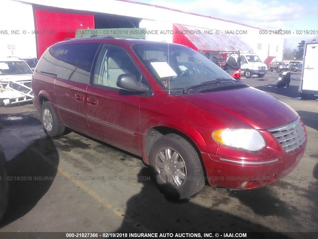 2C4GP64L25R191032 - 2005 CHRYSLER TOWN & COUNTRY LIMITED RED photo 1