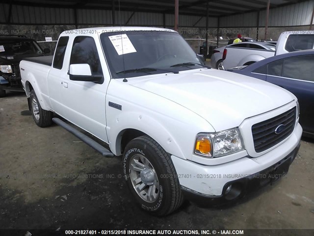 1FTYR14UX8PA31268 - 2008 FORD RANGER SUPER CAB WHITE photo 1