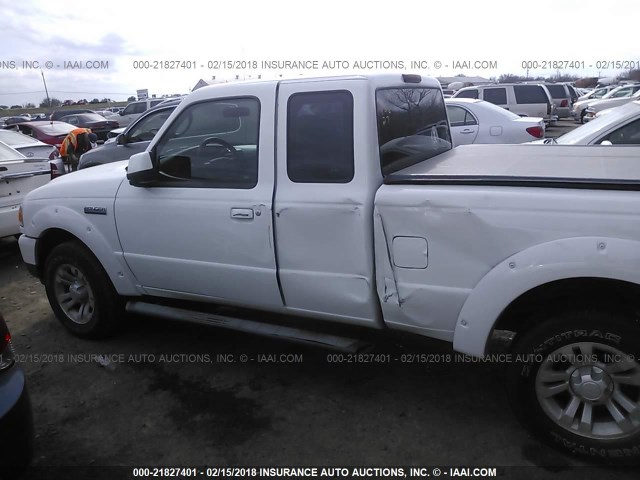 1FTYR14UX8PA31268 - 2008 FORD RANGER SUPER CAB WHITE photo 6