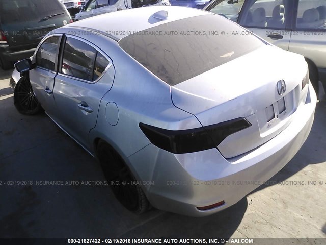 19VDE1F38EE012947 - 2014 ACURA ILX 20 SILVER photo 3