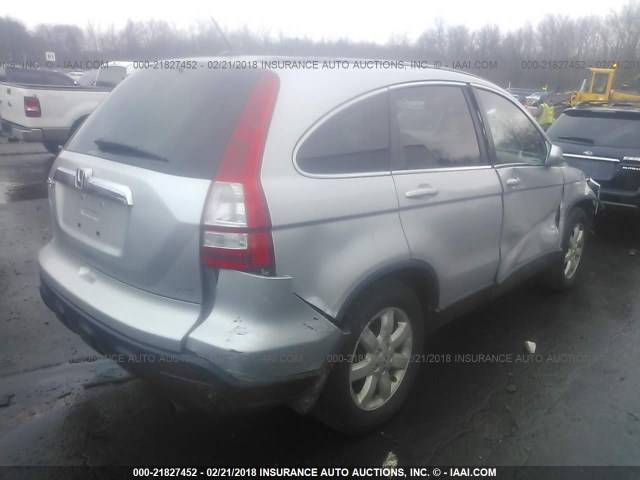 5J6RE48729L057338 - 2009 HONDA CR-V EXL SILVER photo 4