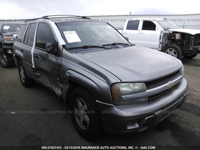 1GNDS13S552237049 - 2005 CHEVROLET TRAILBLAZER LS/LT SILVER photo 1