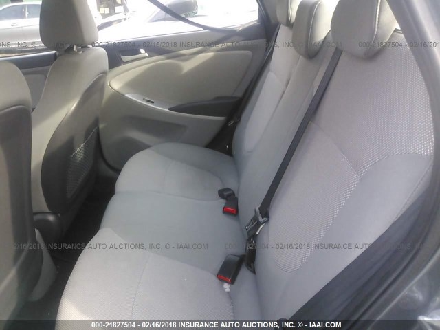 KMHCT4AE5EU637886 - 2014 HYUNDAI ACCENT GLS/GS GRAY photo 8