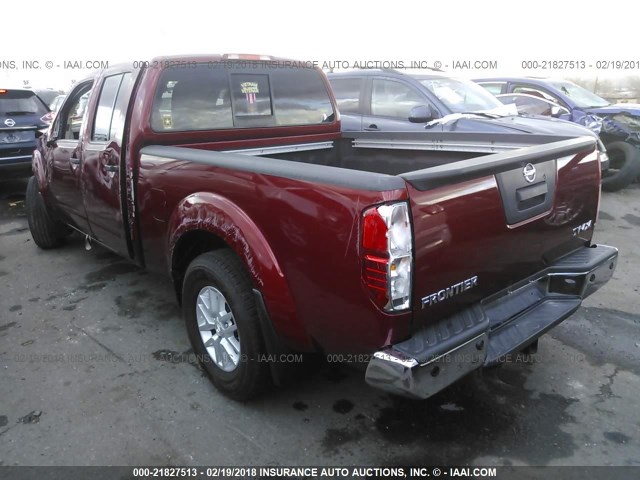 1N6AD0FV6GN771830 - 2016 NISSAN FRONTIER SV/SL BURGUNDY photo 3