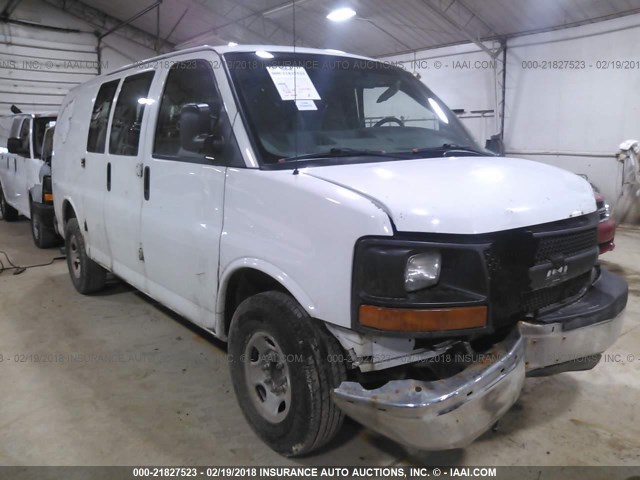 1GCGG25C591139573 - 2009 CHEVROLET EXPRESS G2500  WHITE photo 1