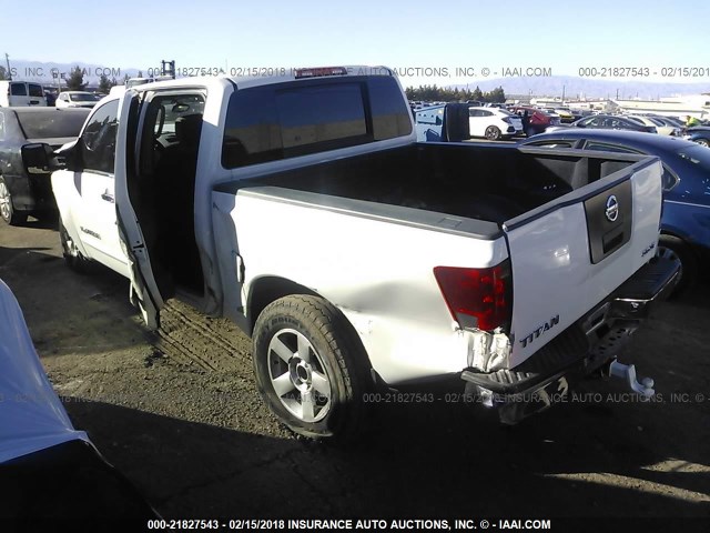 1N6AA07B86N546918 - 2006 NISSAN TITAN XE/SE/LE WHITE photo 3