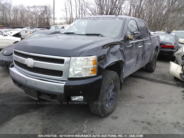 3GCEK13338G232837 - 2008 CHEVROLET SILVERADO K1500 BLACK photo 2