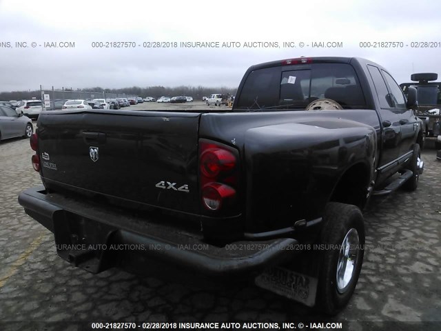 3D7MX48C67G740683 - 2007 DODGE RAM 3500 ST/SLT BLACK photo 4